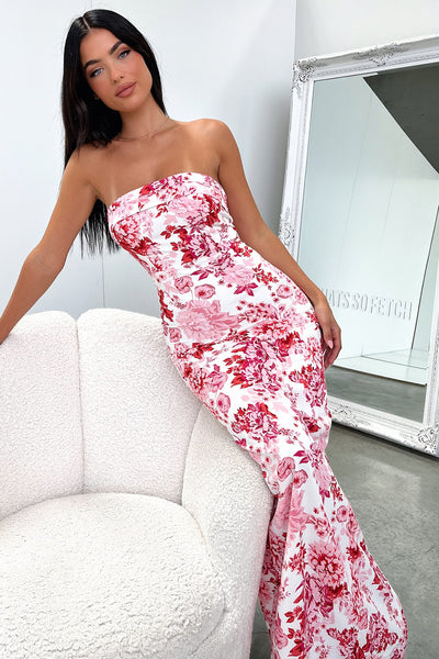 Charms Maxi Dress - Pink Floral – Thats So Fetch US